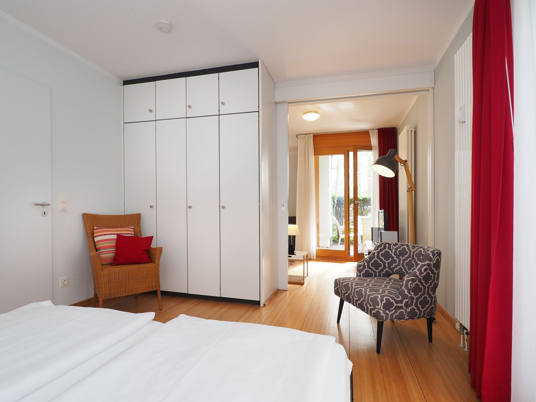 Kaiservillen Heringsdorf Ferienwohnung mit 1 Schlafzimmer und Terrasse (D201) Insel Usedom - Schlafzimmer