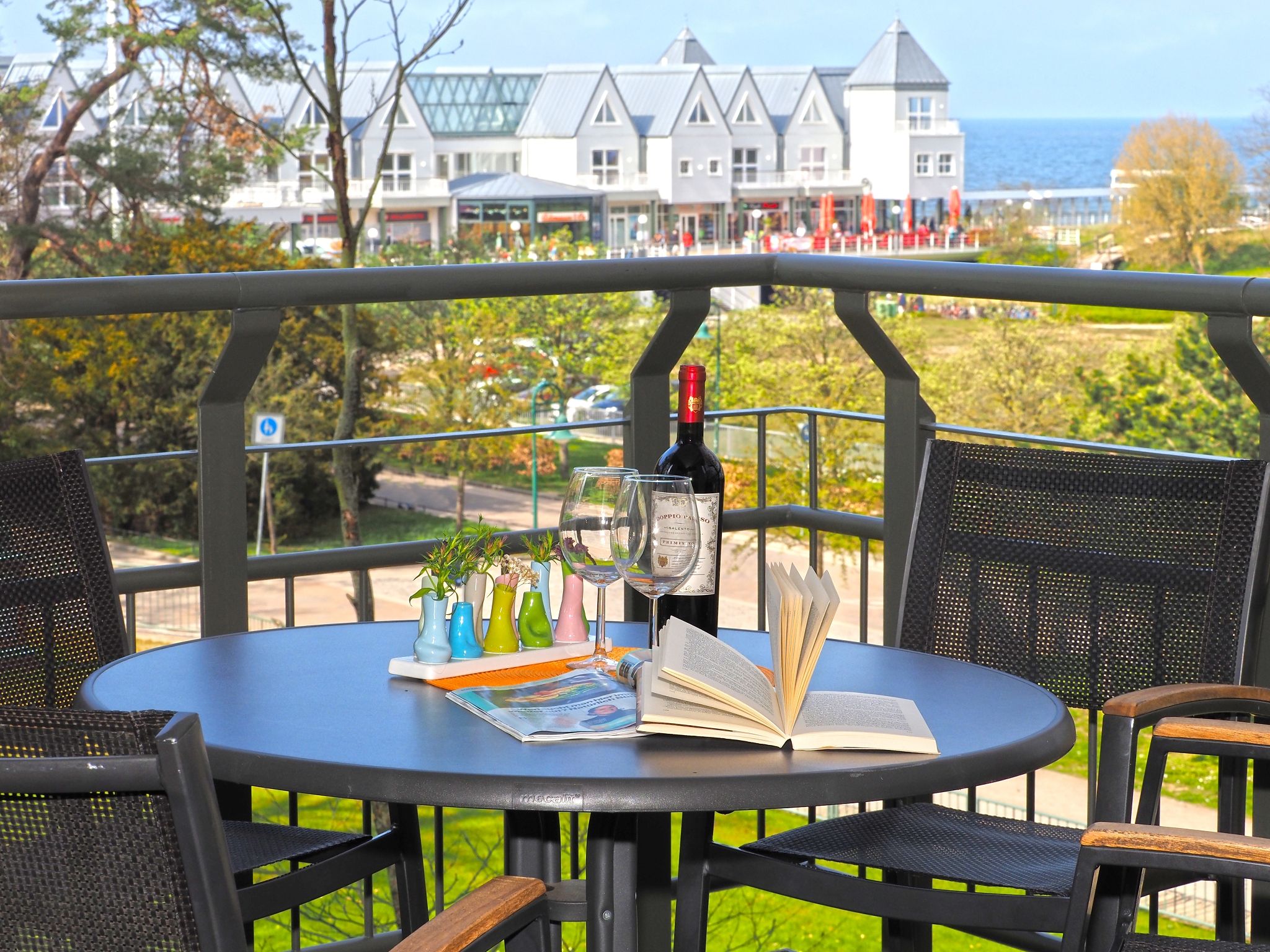 Kaiservillen Heringsdorf Ferienwohnung mit 2 Schlafzimmern und Balkon (D212) Insel Usedom - Balkon