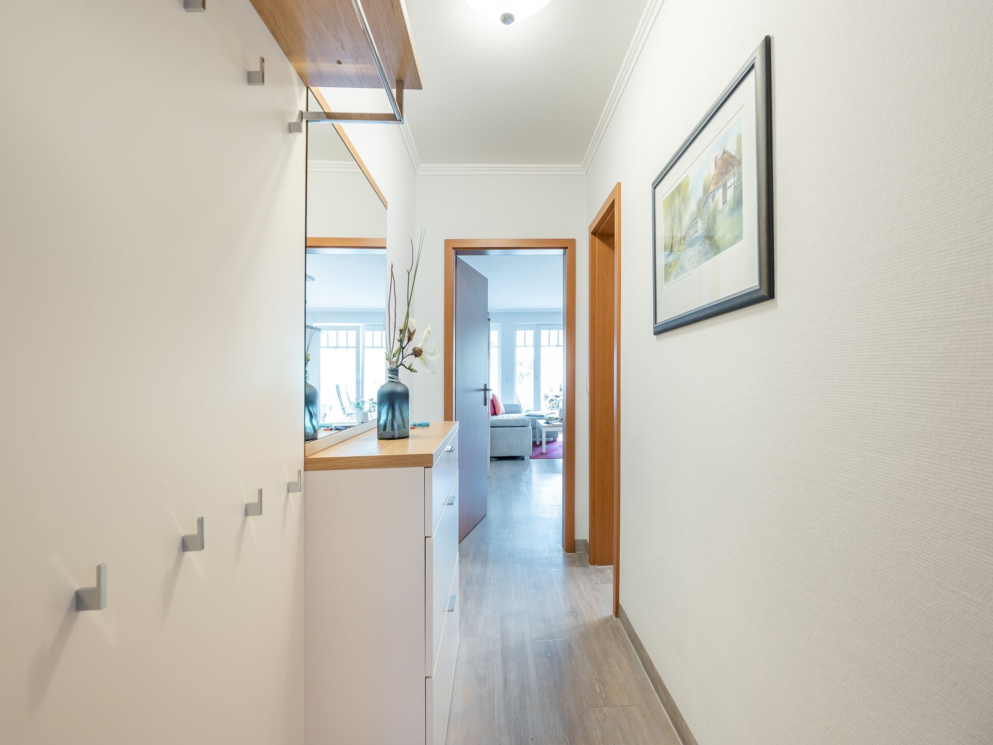 Dünenpark Binz Komfortplus Ferienwohnung mit 1 Schlafzimmer und Balkon im Obergeschoss (133) Insel Rügen - Empfang