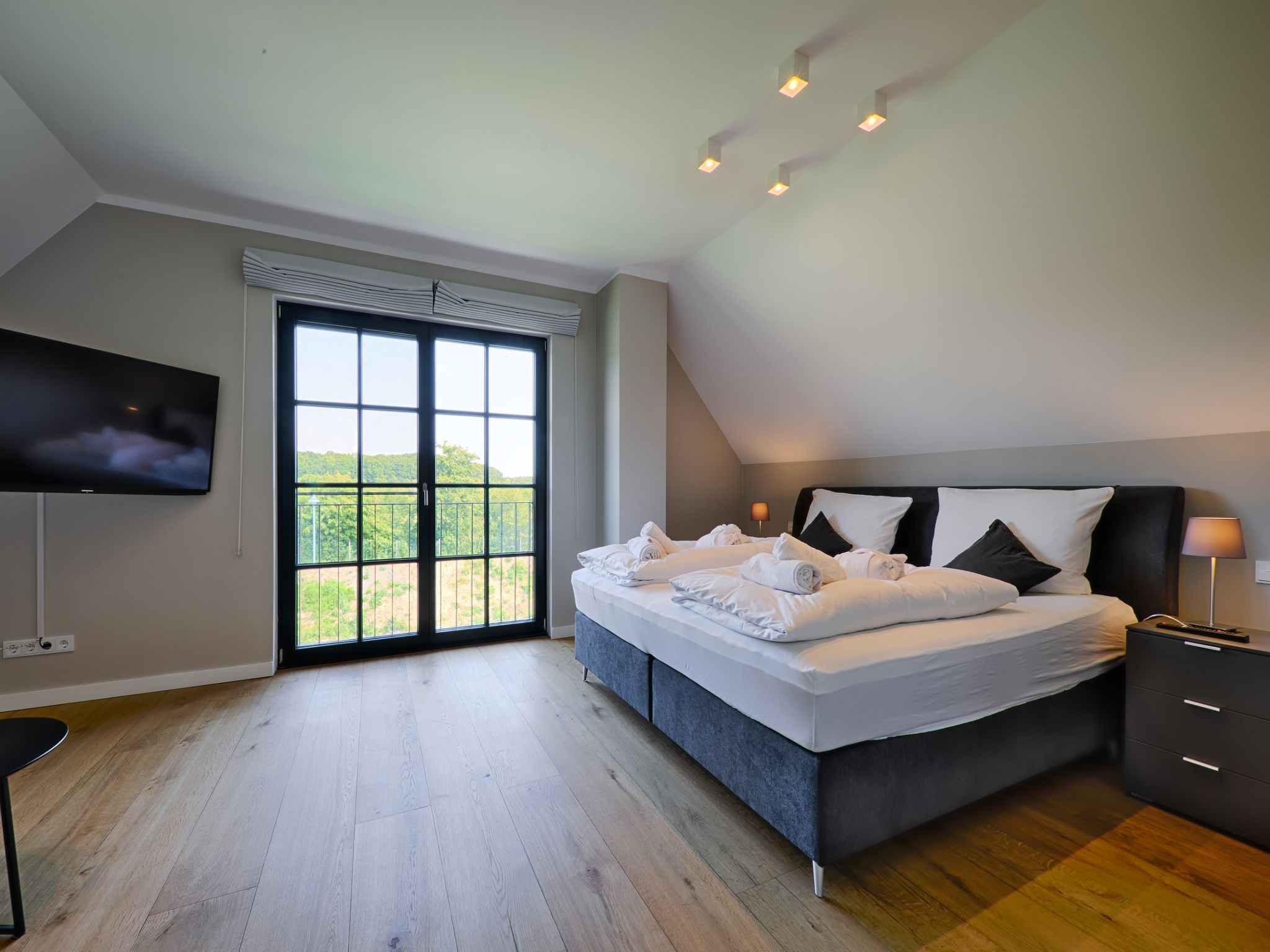 Premium Reetdachvilla mit 3 Schlafzimmern, Sauna und Kamin (F28) - Schlafzimmer