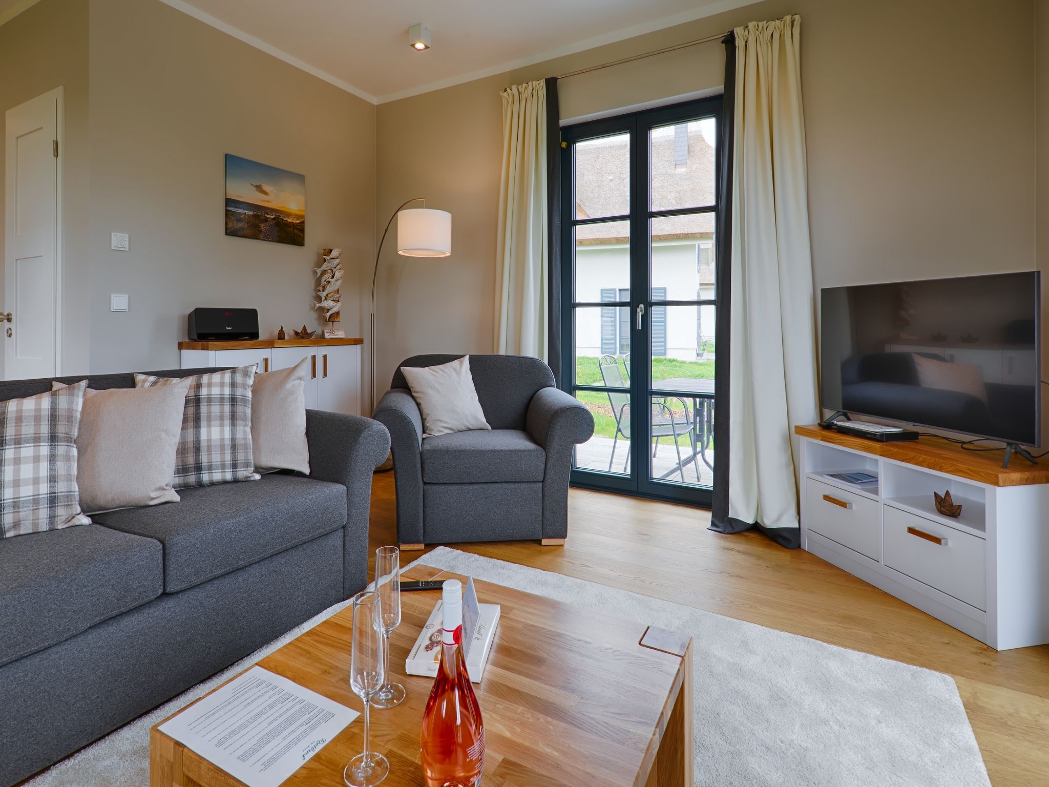 Superior Reetdachvilla mit 2 Schlafzimmern (F25) - Wohnzimmer