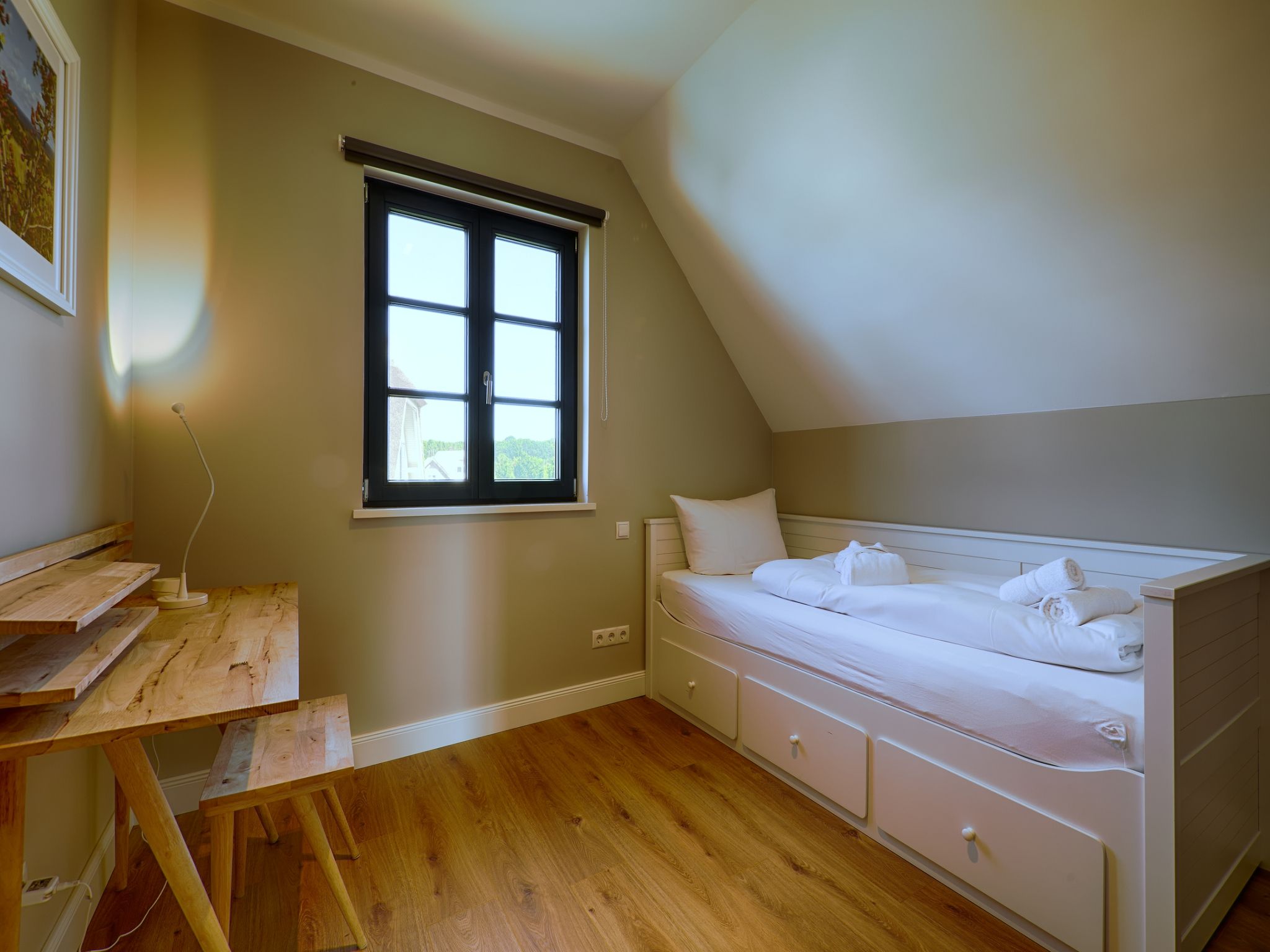 Premium Reetdachvilla mit 3 Schlafzimmern, Sauna und Kamin (F13) - Schlafzimmer