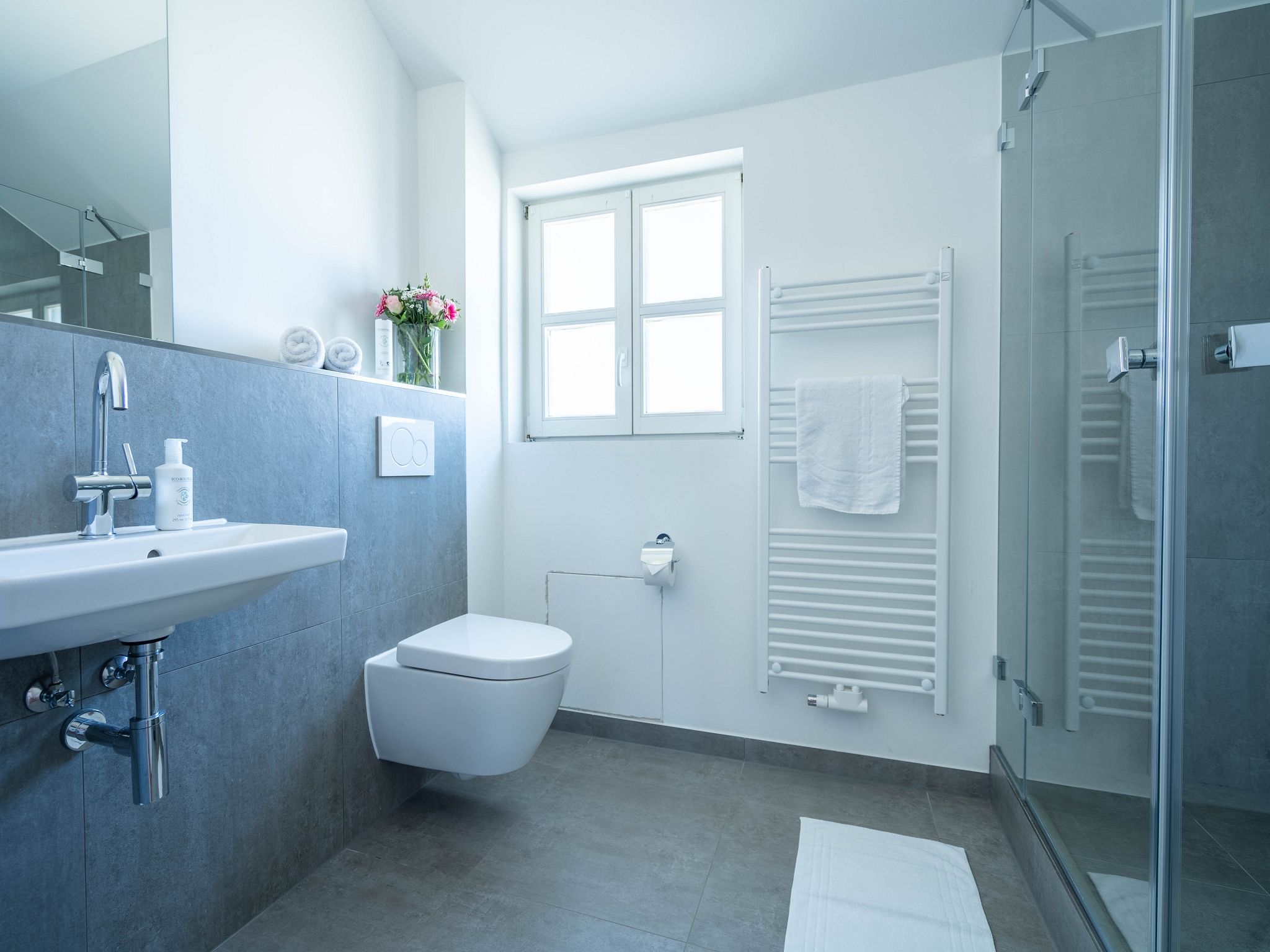 Feriendorf Rugana Klassik Ferienwohnung mit 2 Schlafzimmern (D58) Insel Rügen - Badezimmer