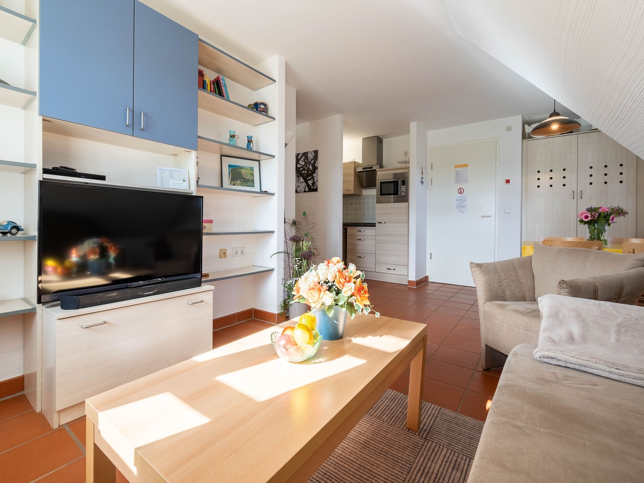 Feriendorf Rugana Moderne Komfort Ferienwohnung mit 1 Schlafzimmer (C02) Insel Rügen - Wohnzimmer