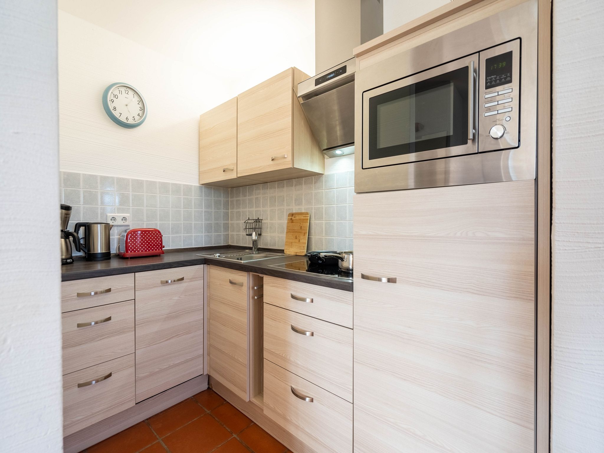 Feriendorf Rugana Moderne Komfort Ferienwohnung mit 1 Schlafzimmer (C02) Insel Rügen - Küche / Küchenzeile