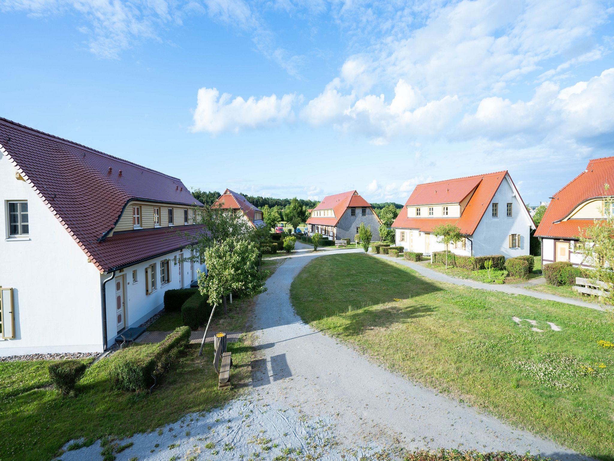 Feriendorf Rugana Klassik Ferienwohnung mit 1 Schlafzimmer (D16) Insel Rügen - Gartenblick
