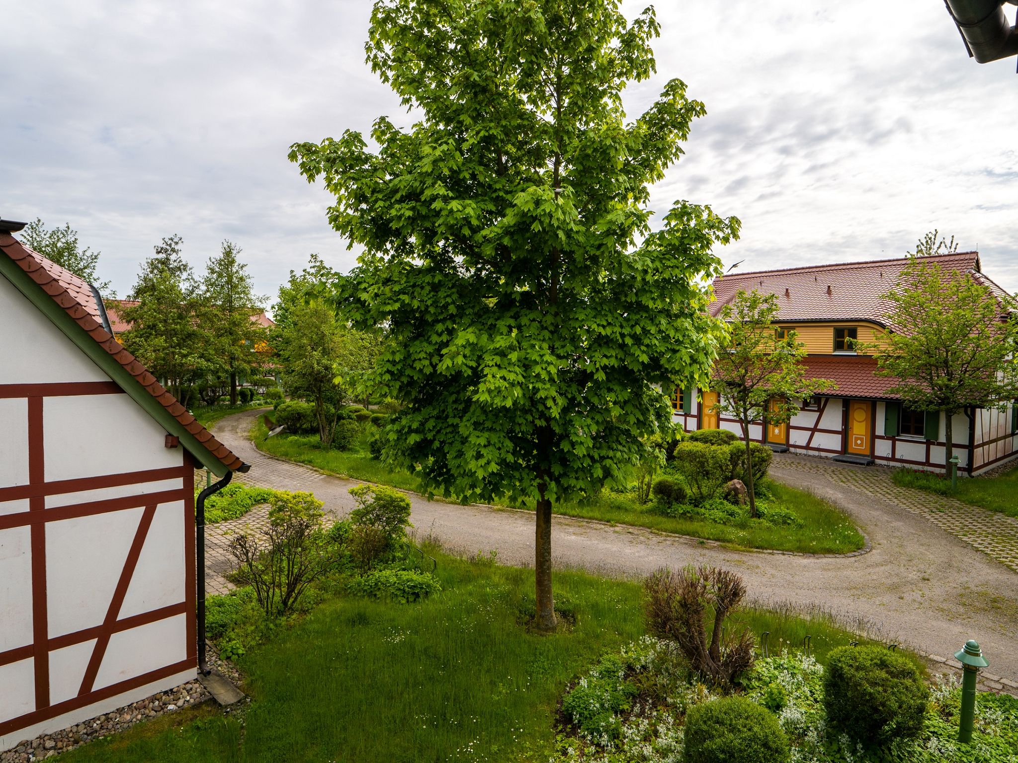 Feriendorf Rugana Komfort Ferienwohnung mit 1 Schlafzimmer (B17) Insel Rügen - Gartenblick