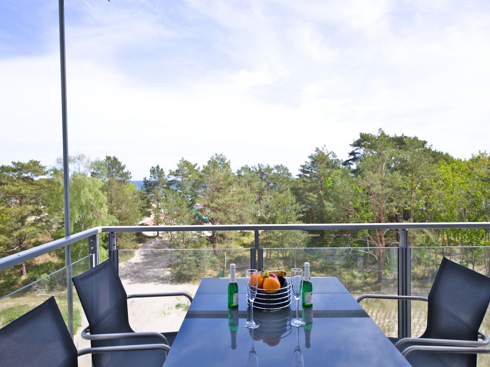 Dünenresidenz Prora Proradies Oberdeck in Prora (B3/4.1) Insel Rügen - Balkon