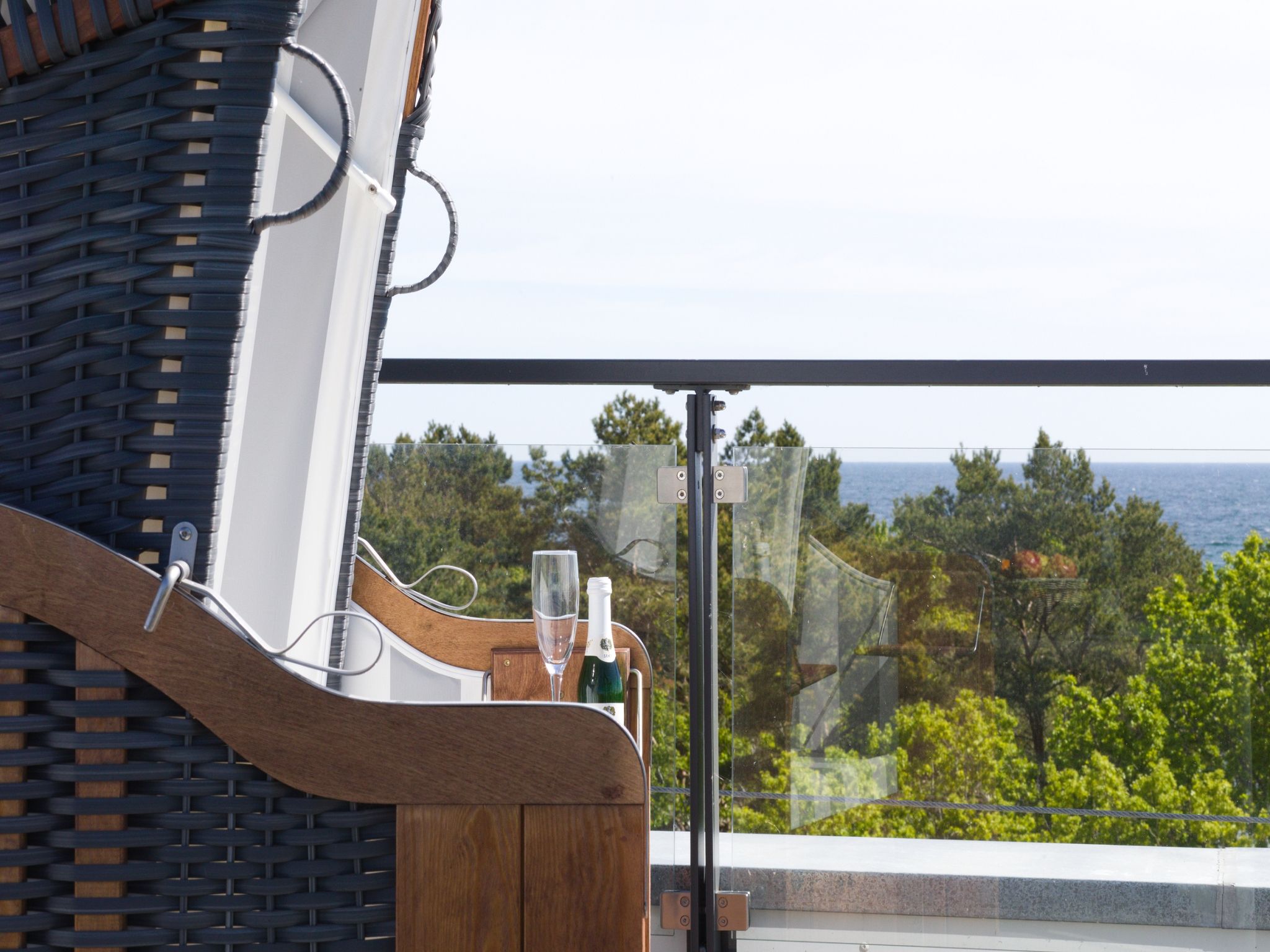 Dünenresidenz Prora Proradies Sonnendeck SkySuite (B3/5.4) Insel Rügen - Terrasse