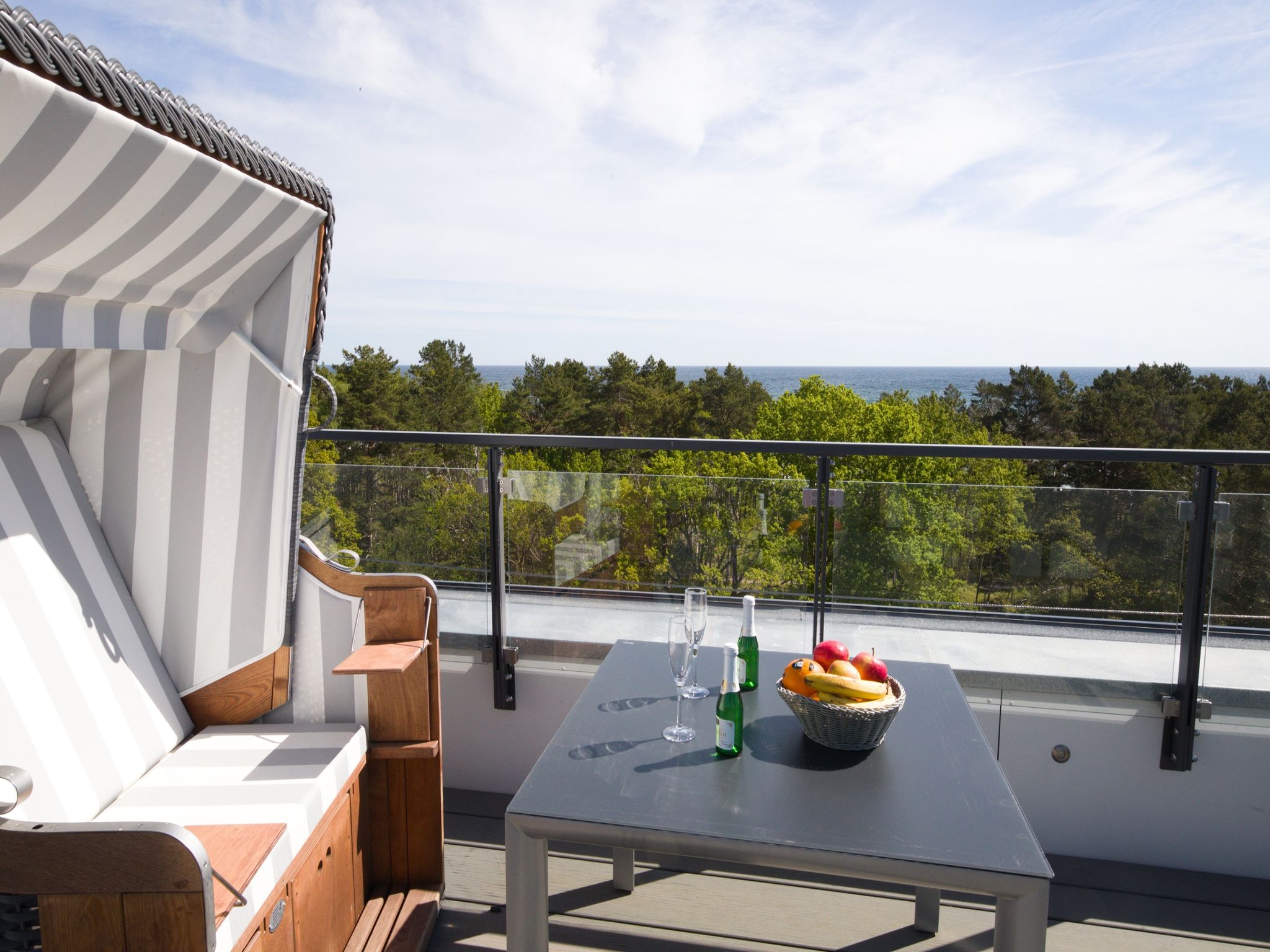 Dünenresidenz Prora Proradies Sonnendeck SkySuite (B3/5.4) Insel Rügen - Meerblick