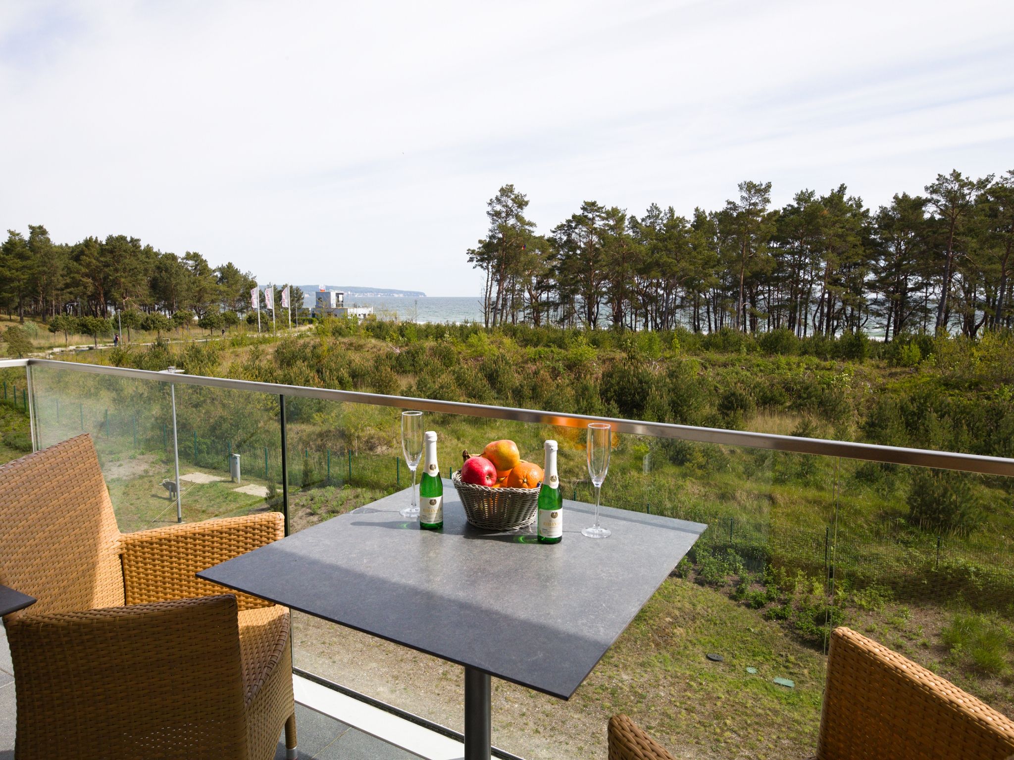 Dünenresidenz Prora Ferienwohnung mit Meerblick, 3 Schlafzimmern und Balkon (NP/207) Insel Rügen - Balkon