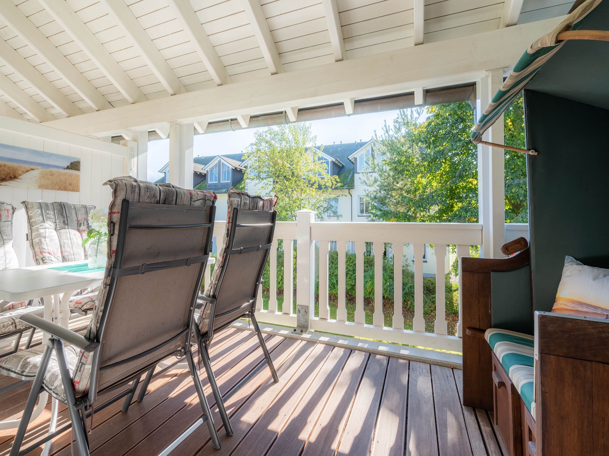 Dünenpark Binz Komfortplus Ferienwohnung mit 1 Schlafzimmer und Balkon im Obergeschoss (157) Insel Rügen - Balkon