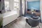  Freesenpark Wohnung 9 Innenstadt Kurplatz - Wohnzimmer