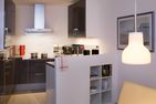 Amrumer Welle Ferienwohnung „Aalto" Wittdün auf Amrum - Küche in der Ferienwohnung Aalto in Wittdün auf Amrum