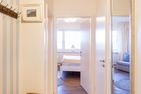  Amrumer Strandhaven Wittdün - Blick in das Schlafzimmer in der Ferienwohnung Amrumer Strandhaven in Wittdün