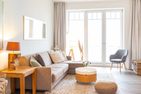  Amrumer Strandhaven Wittdün - Wohnzimmer in der Ferienwohnung Amrumer Strandhaven in Wittdün
