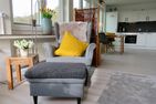 Haus Meeresgruss Strandflieder Loog - Wohnzimmer