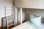 Haus *Südspitze 18* Ferienwohnung Südspitze 18/6 - Meerblick Wittdün auf Amrum - Schlafzimmer in der Ferienwohnung Südspitze 18/6 Meerblick in Wittdün auf Amrum