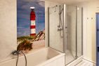 Haus Nordenlicht Ferienwohnung „Willkommen bei den Hartmanns" Wittdün auf Amrum - Badezimmer der Ferienwohnung "Willkommen bei den Hartmanns" in Wittdün auf Amrum