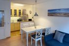 Huus Heverknob Ferienwohnung *Strandlöper* Wittdün auf Amrum - Küche der Ferienwohnung Strandlöper in Wittdün auf Amrum