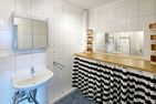 Haus Nordenlicht Ferienwohnung „Dr. Buchholtz" Wittdün auf Amrum - Badezimmer der Ferienwohnung Buchholtz in Wittdün auf Amrum