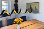 Friesenhaus Amrum Hommelkasche Süddorf auf Amrum - Wohn- und Esszimmer in der Friesenhaushälfte Hommelkasche in Süddorf auf der Nordseeinsel Amrum