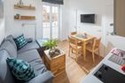  Haus Bielefeld Ferienwohnung 12 Norderney - Wohnzimmer