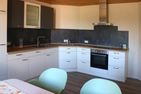  Ferienwohnung Hof Margarethental Goldelund - Küche / Küchenzeile