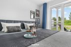  Ferienwohnung Meersicht Olpenitz Ostseeresort Olpenitz - Bett