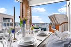  Ferienwohnung Henrys Beachbude Olpenitz Ostseeresort Olpenitz - Terrasse