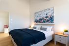  Ferienwohnung Hafenwelt, App. 30 Olpenitz Ostseeresort Olpenitz - Bett