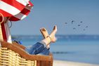 Hüs Sanskiin Ferienwohnung *Brombelbei* Süddorf auf Amrum - Strand