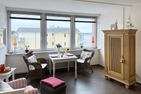 Haus Nordenlicht Ferienwohnung Watt'n Blick Wittdün auf Amrum - Wohnzimmer der Ferienwohnung Watt'n Blick in Wittdün auf Amrum