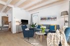  Ferienhaus Nordseeresort64 Blaue Blume Büsum Büsum - Wohnzimmer