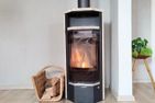  Ferienhaus Leni Wesselburen Büsum - Kamin-/Ofen