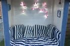 Hüs Sanskiin Ferienwohnung *Driiwholt* Süddorf auf Amrum - Gartensessel am Ferienhaus Sanskiin in Süddorf auf Amrum