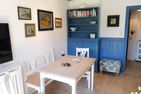 Haus Pesel Ferienwohnung *Reetblick* Norddorf auf Amrum - Esstisch im Wohnzimmer in der Ferienwohnung Reetblick in Norddorf auf Amrum