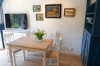 Haus Pesel Ferienwohnung *Reetblick* Norddorf auf Amrum - Esstisch in der Ferienwohnung Reetblick in Norddorf auf Amrum