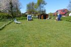 Haus Pesel Ferienwohnung *Reetblick* Norddorf auf Amrum - Strandkörbe im Garten der Ferienwohnung Reetblick in Norddorf auf Amrum
