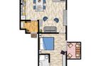  Haus Coordes Wohnung 1 Norderney - Grundriss