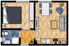  Haus Coordes Wohnung 3 Norderney - Grundriss