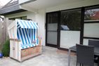  Gmelinstraße 28, Whg. 52, Feriendomizil am Südstrand Wyk - Terrasse mit Strandkorb