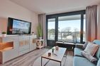 Haus Meeresstrand Haus Meeresstrand Appartement "MARE" Scharbeutz - Wohnzimmer