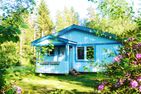  (2) Blaues Sommerhaus in Schweden mit eingezäuntem Grundstück Smaland - 