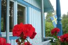  (2) Blaues Sommerhaus in Schweden mit eingezäuntem Grundstück Smaland - 
