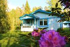  (2) Blaues Sommerhaus in Schweden mit eingezäuntem Grundstück Smaland - 