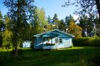  (2) Blaues Sommerhaus in Schweden mit eingezäuntem Grundstück Smaland - 