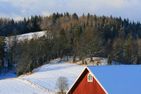  (2) Blaues Sommerhaus in Schweden mit eingezäuntem Grundstück Smaland - 