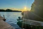  (38) Ferienhaus am See Lilla Nätaren in Schweden Smaland - Der neue Steg am Ferienhaus 38