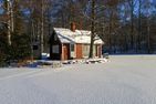  (14) Villa Kunterbunt am See in Schweden - 2 Häuser in einem Paket Smaland - Das kleine Häuschen am See im Winter